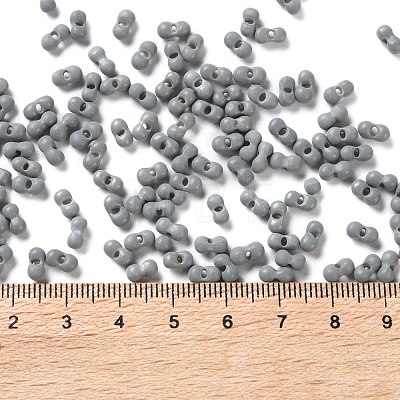 Rubberized Style Glass Seed Beads SEED-Z003-01C-1