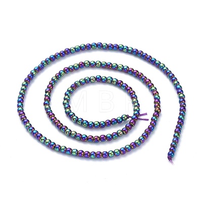 Electroplate Glass Beads Strands EGLA-K014-A-FP10-1