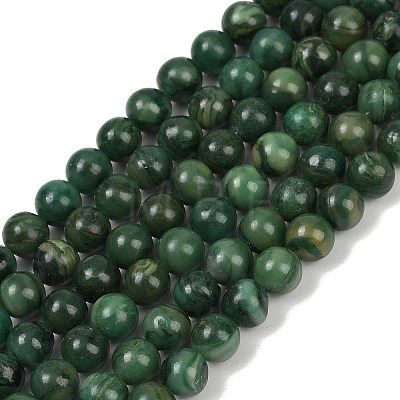 Natural African Jade Beads Strands G-K091-8mm-1