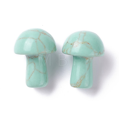 Synthetic Turquoise Mushroom Gua Sha Stone G-D456-26G-1