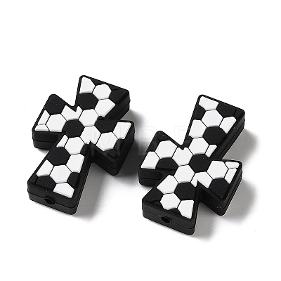 Sports Theme Silicone Beads SL-D001-02C-1