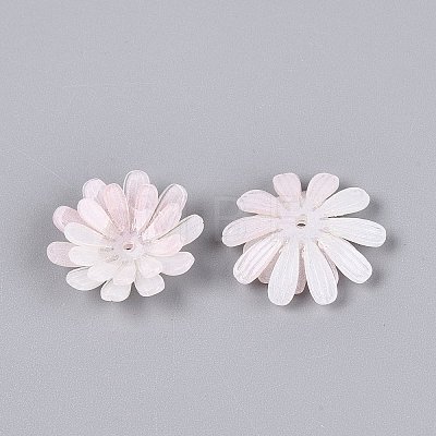 Heat Shrink Acrylic Bead Caps OACR-N164-01B-1