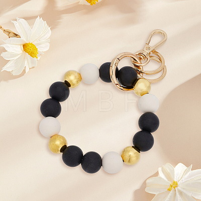 1Pc Zinc Alloy & Silicone Mobile Phone Straps HJEW-PA0001-01C-1