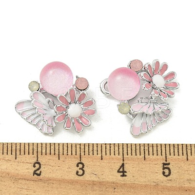 Rack Plating Alloy Enamel Pendants FIND-M033-35P-01-1