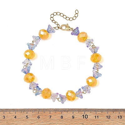 Halloween Glass Beaded Bracelets for Women BJEW-JB14451-1