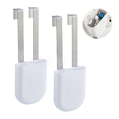 Stainless Steel & ABS Plastic Toilet Tank Cleaning Tablet Holder AJEW-WH0817-026-1