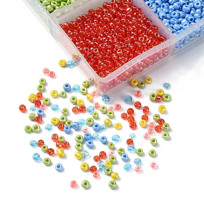 4302Pcs 6 Style 12/0 Round Glass Seed Beads SEED-YW0001-89-1