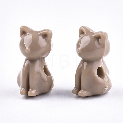 Opaque Acrylic Kitten Beads MACR-S830-02K-1