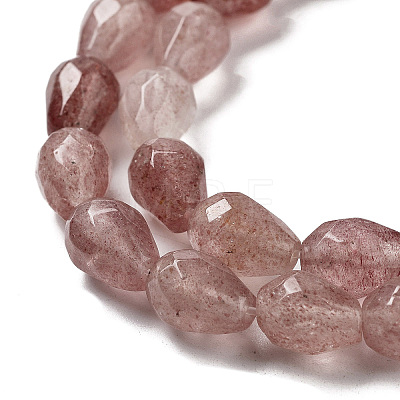 Natural Strawberry Quartz Beads Strands G-P520-B11-01-1