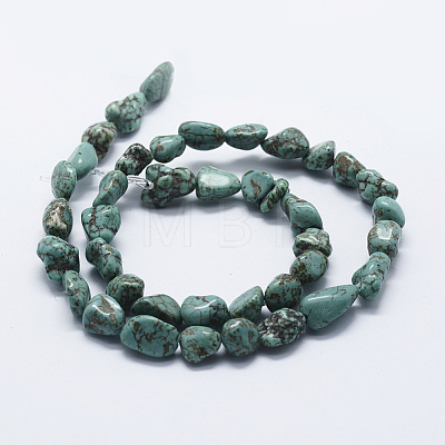 Natural Howlite Beads Strands X-G-P349-02-1