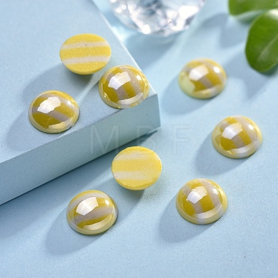 Opaque Glass Cabochons X-GGLA-S038-11H-10mm-1