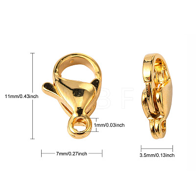 304 Stainless Steel Lobster Claw Clasps LS-STAS-R050-11x7mm-02-1
