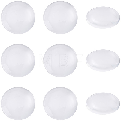80Pcs Transparent Glass Cabochons GGLA-BBC0001-05-1