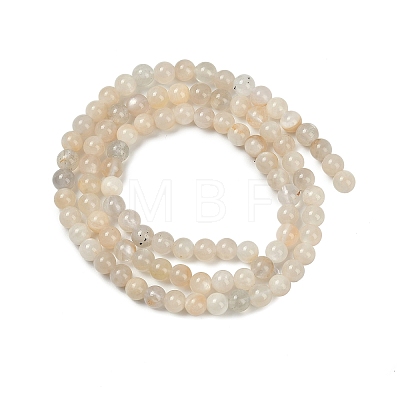 Natural White Moonstone Beads Strands G-D294-4mm-01-1