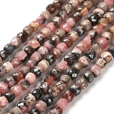 Natural Argentina Rhodonite Beads Strands LS-G-B107-B01-01-1