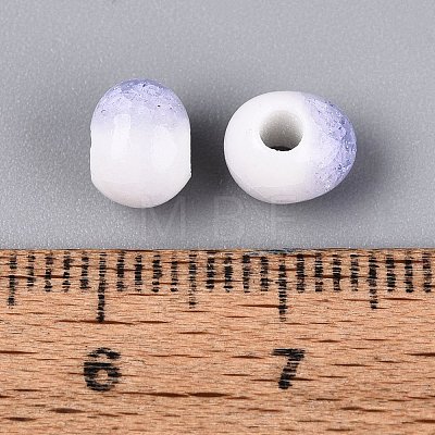 Handmade Crackle Porcelain Beads PORC-Q008-06A-04-1