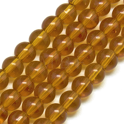 Glass Beads Strands GR6mm13Y-1