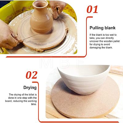 Olycraft 2Pcs 2 Style MDF Wood Boards DIY-OC0009-60-1