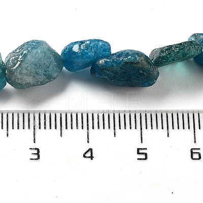 Raw Rough Natural Apatite Beads Strands G-P528-B04-02-1