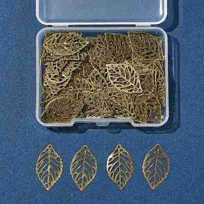 100Pcs Iron Filigree Joiners Pendants IFIN-FS0001-61-1