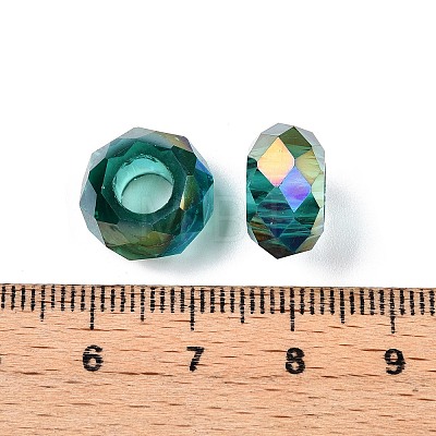 Transparent Glass European Beads GPDL-N005-D14mm-A10-1