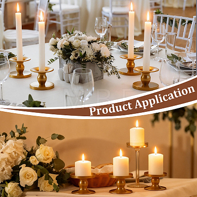 16Pcs Iron Candle Holders AJEW-WA0003-82-1
