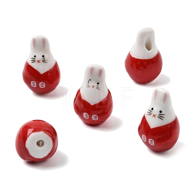 Handmade Porcelain Beads PORC-G015-04C-1