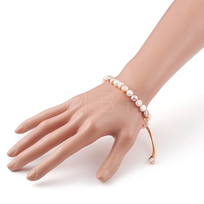 Adjustable Nylon Thread Braided Bead Bracelets BJEW-JB05802-02-1