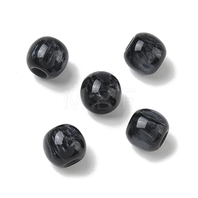 Opaque Resin European Beads RESI-F073-18A-1