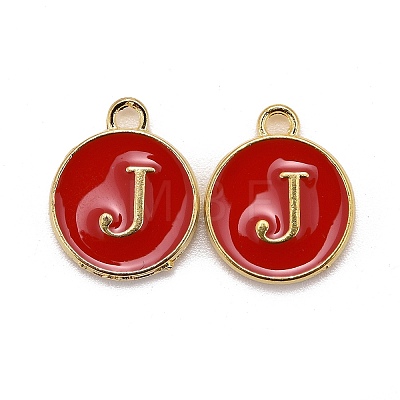 Golden Plated Alloy Enamel Charms LS-ENAM-S118-03J-1