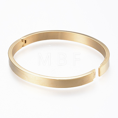 304 Stainless Steel Bangles X-BJEW-H553-01G-1