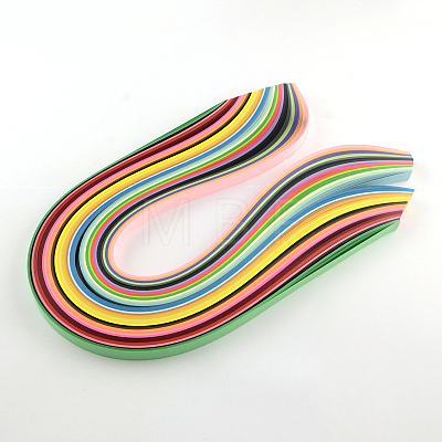 Rectangle 36 Colors Quilling Paper Strips DIY-R041-06-1
