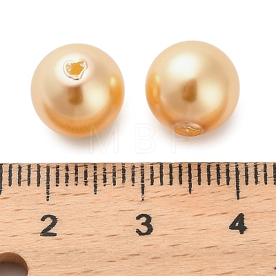 Baking Painted Pearlized Glass Pearl Round Beads HY-Q001-02A-01-1