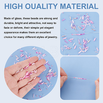 1500Pcs 5 Colors 12/0 Round Glass Seed Beads SEED-PH0001-73E-1