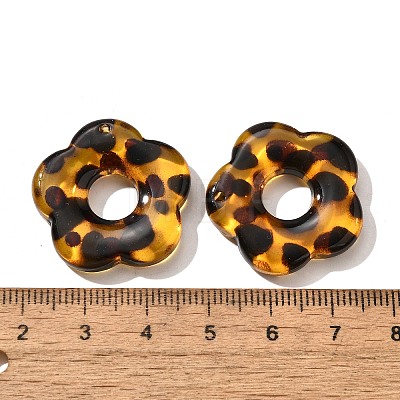 Transparent Acrylic Pendants X-OACR-D303-01B-1