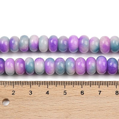 Dyed Natural White Jade Beads Strands G-G107-A29-01-1