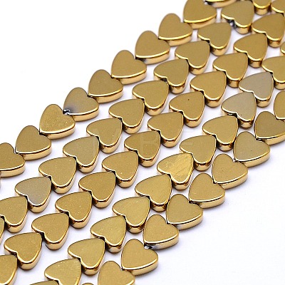 Electroplate Non-magnetic Synthetic Hematite Beads Strands G-I092-4mm-03-1