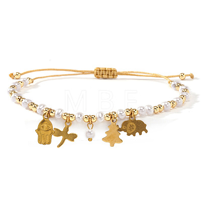 304 Stainless Steel Charm Bracelets BA2405-5-1