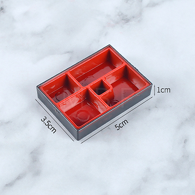 Mini Plastic Divided Dinner Tray BOTT-PW0002-148F-1