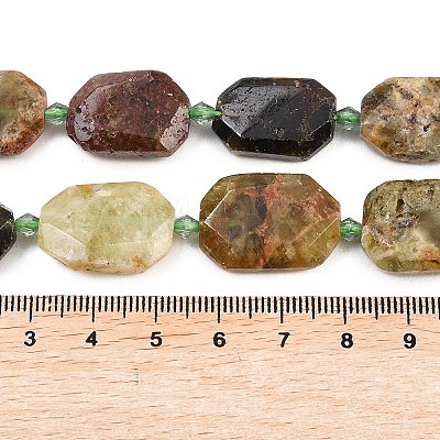 Natural Green Garnet Beads Strands G-B125-P24-01-1
