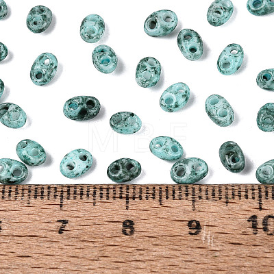 Picasso Glass Seed Beads GL-N001-02B-1