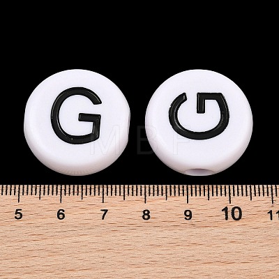 Opaque Acrylic European Beads AC-CBA3BDD-01G-1