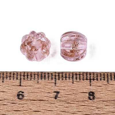 Handmade Gold Sand Lampwork Beads LAMP-Q039-08A-1