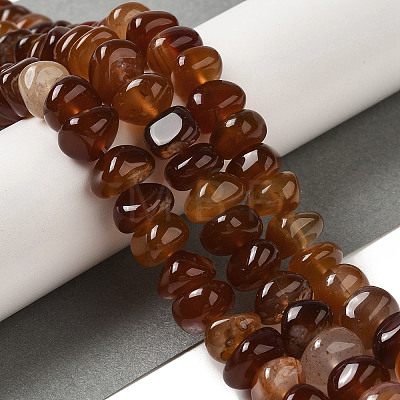 Natural Red Agate Beads Strands G-NH0017-B03-03-1