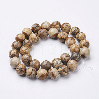 Natural Gemstone Beads Strands X-GSR12mmC016-1