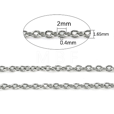 304 Stainless Steel Cable Chains CHS-O005-19B-1
