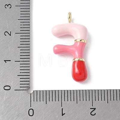 Brass Enamel Pendants KK-E093-03G-F-01-1