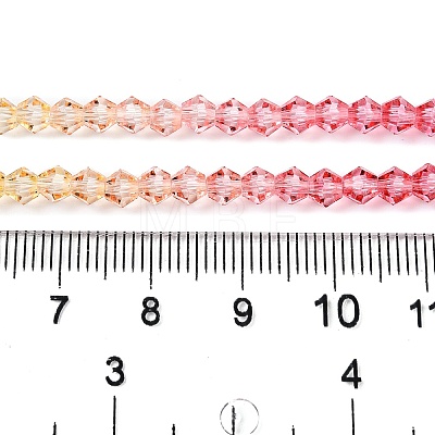 Gradient Color Baking Paint Glass Bead Strands X1-DGLA-A039-T6mm-A02-1