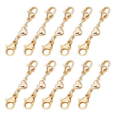 10Pcs 304 Stainless Steel Lobster Claw Clasps FIND-AB00054-1