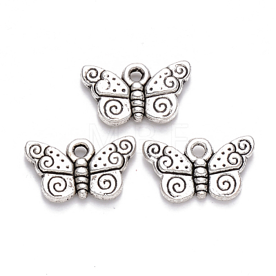 Tibetan Style Alloy Charms TIBEP-S319-068AS-RS-1